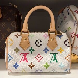Louis Vuitton White Multicolor Mini Bag